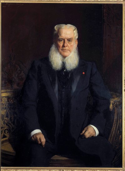 Retrato de Alfred Chauchard (1821-1909), fundador de las tiendas del Louvre, coleccionista, donante de los Museos Nacionales de Benjamin  Constant