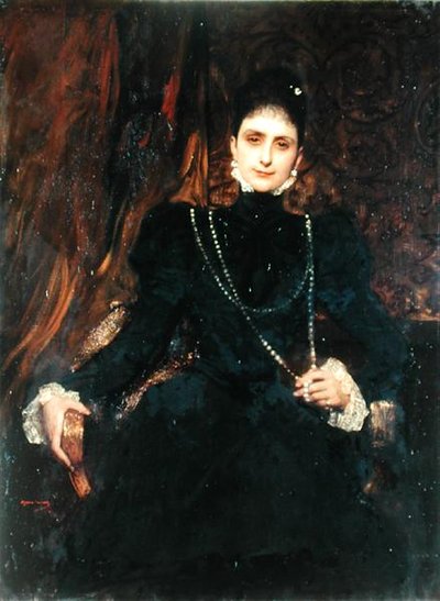 Retrato de Mme M.S. Derviz, c.1899 de Benjamin  Constant