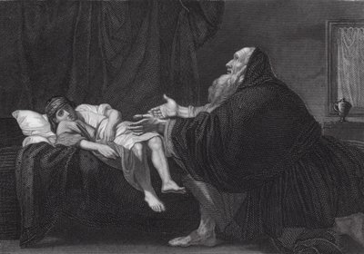 Elías resucita al hijo de la viuda de Benjamin (after) West
