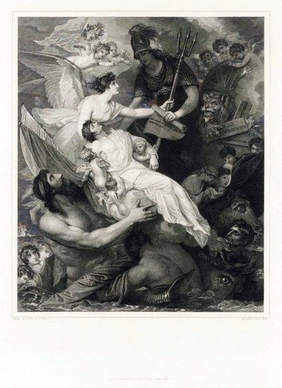 La Apoteosis de Horatio Nelson (1758-1805) de Benjamin (after) West
