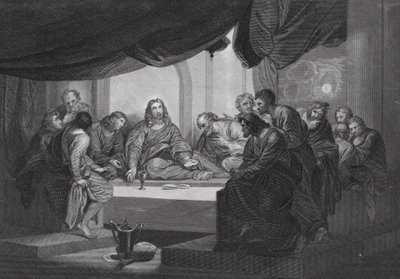 La Última Cena (grabado) de Benjamin (after) West