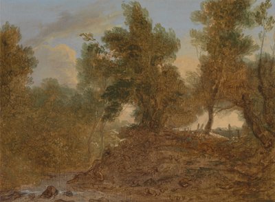 Un paisaje en Wick, Gloucestershire, bajo las rocas de Benjamin Barker