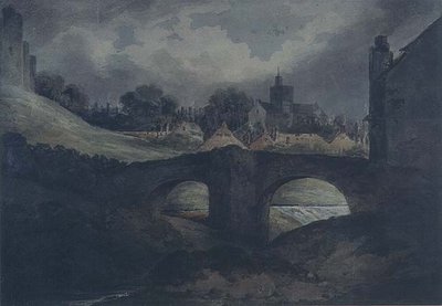 Ciudad y puente de Brecon de Benjamin Barker