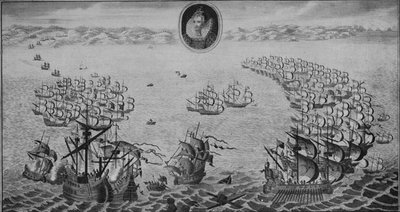 Derrota de la Armada Española, 1745 de Benjamin Cole