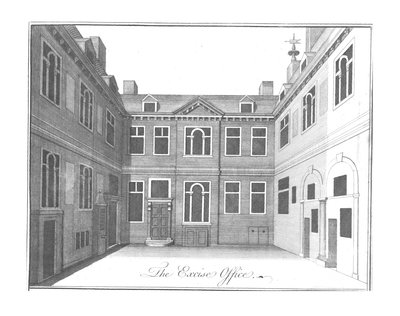 La oficina de impuestos, c. 1756 de Benjamin Cole