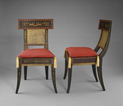Par de sillas laterales, c.1808 de Benjamin Henry Latrobe