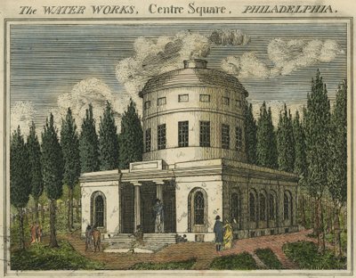 La Planta de Agua, Centro Square, Filadelfia de Benjamin Henry Latrobe