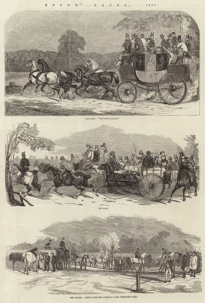 Carreras de Epsom, 1857 de Benjamin Herring