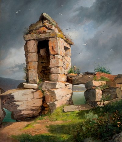 Ruinas, Monte de San Miguel, Cornualles de Benjamin Johnson