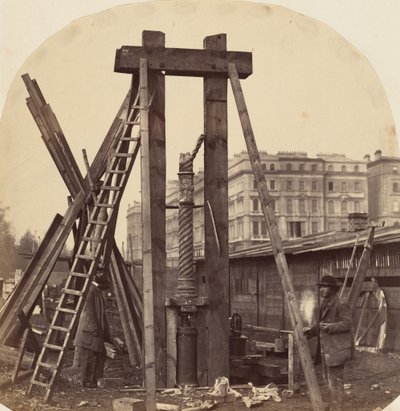 Construcción de la Exposición Internacional de 1862 en South Kensington,1862 (foto) de Benjamin L. Spackman