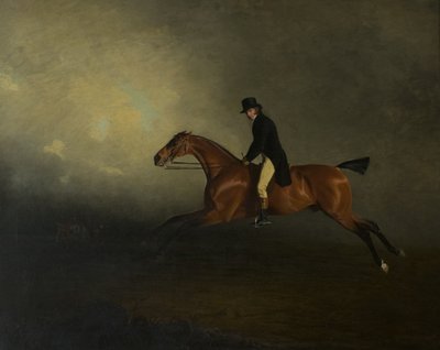 Archibald Kennedy, 12º Conde de Cassillis, luego 1º Marqués de Ailsa, corriendo una carrera desde Culzean a Glasgow de Benjamin Marshall