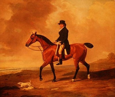 Francis Const en un cazador bayo de Benjamin Marshall