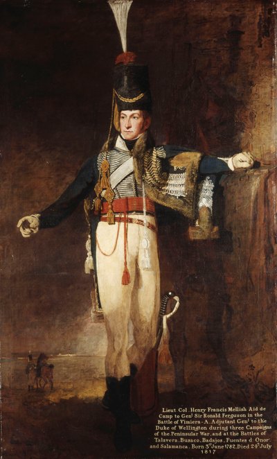 Retrato del Capitán, luego Teniente Coronel, Henry Francis Mellish de Benjamin Marshall