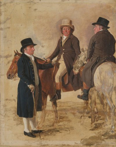 Tres Dignatarios del Turf en Newmarket, c.1804: John Hilton, Juez de Benjamin Marshall