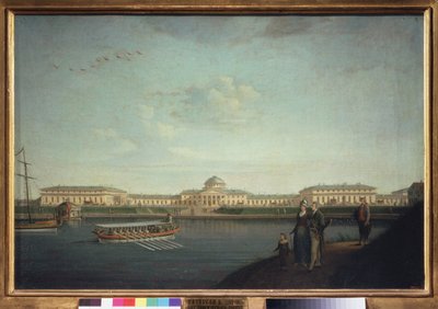 El Palacio Tauride visto desde el Neva (San Petersburgo). Pintura de Benjamin Paterssen (1748-1815), óleo sobre lienzo de Benjamin Patersson
