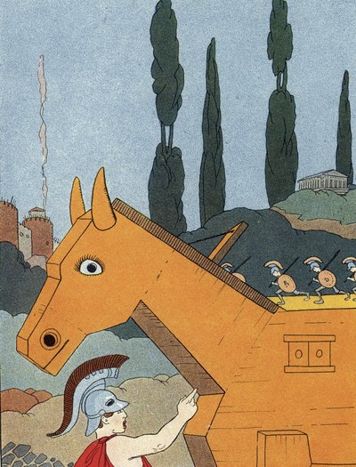 El caballo de Troya de Benjamin Rabier