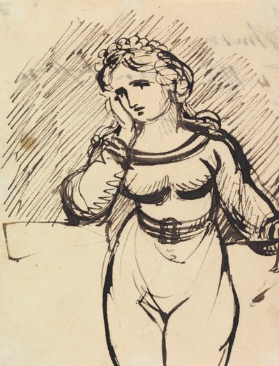 Estudio de la figura de una mujer de Benjamin Robert Haydon