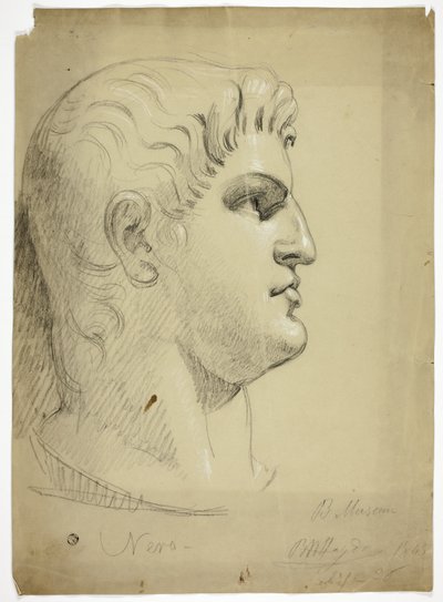Cabeza de Nerón en el Museo Británico de Benjamin Robert Haydon