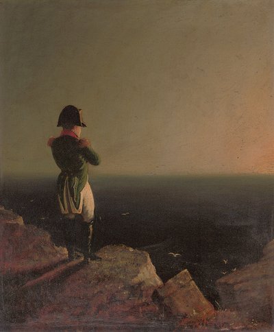 Napoleón Bonaparte meditando en Santa Elena, 1841 de Benjamin Robert Haydon