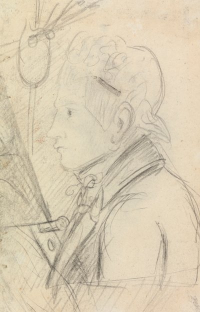 Portraid Estudio de un joven de Benjamin Robert Haydon