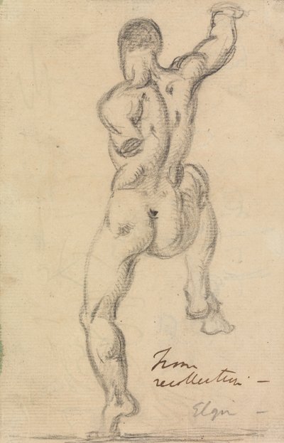 Estudio de la figura de un hombre desnudo de Benjamin Robert Haydon