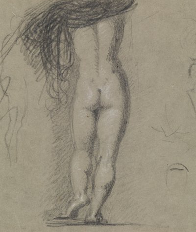 Vista trasera de una figura desnuda de Benjamin Robert Haydon