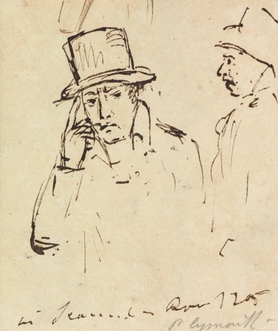 Estudios sobre hombres con sombrero de Benjamin Robert Haydon
