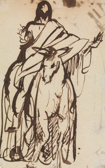 Estudio Para, La Entrada de Cristo en Jerusalén de Benjamin Robert Haydon