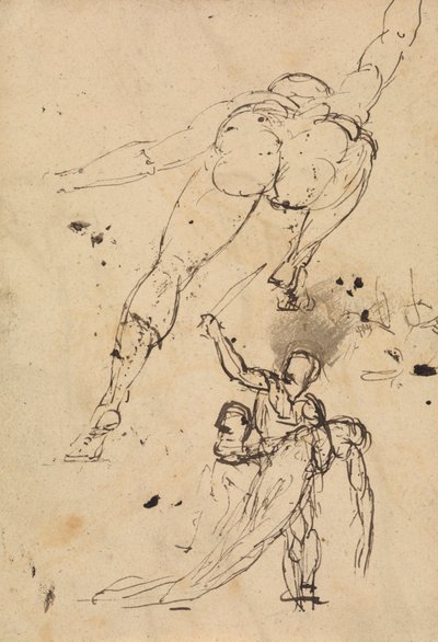 Estudio para Hércules y Perséfone de Benjamin Robert Haydon