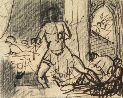 Estudio de fugas en una escena dramática de Benjamin Robert Haydon