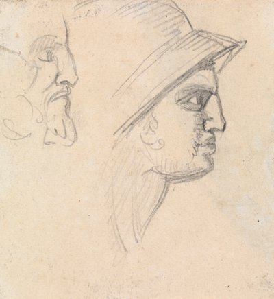 Estudio de cabezas masculinas de Benjamin Robert Haydon
