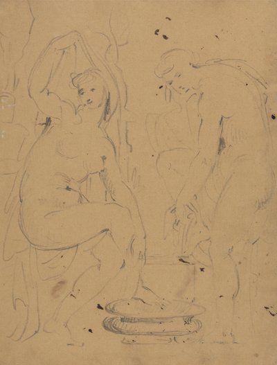 Estudio sobre el baño de las mujeres de Benjamin Robert Haydon