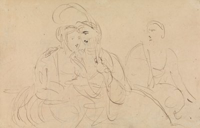 Estudio de las mujeres que hablan de Benjamin Robert Haydon