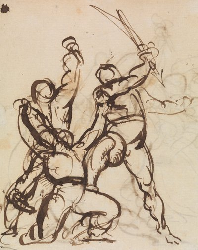Estudio de una batalla de Benjamin Robert Haydon
