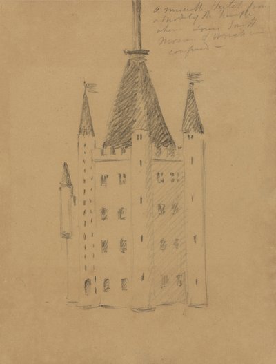 Estudio de un castillo de Benjamin Robert Haydon