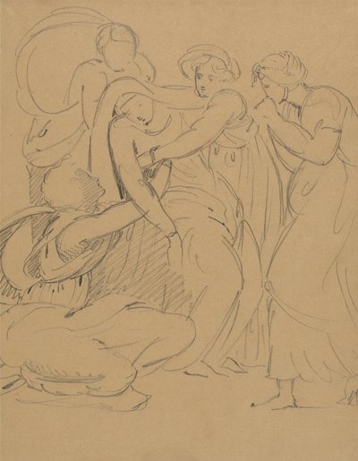 Estudio de una escena dramática de Benjamin Robert Haydon