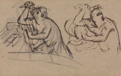 Estudio de una figura con una daga en la mano de Benjamin Robert Haydon