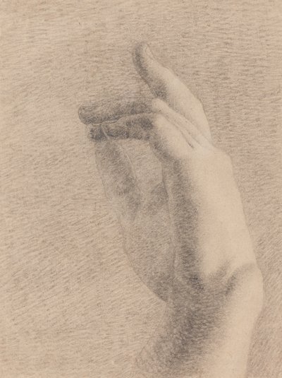 Estudio de una mano [recto] de Benjamin Robert Haydon