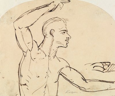 Estudio de un desnudo masculino de Benjamin Robert Haydon