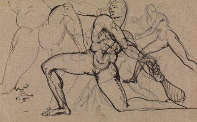 Estudio de un desnudo masculino de Benjamin Robert Haydon