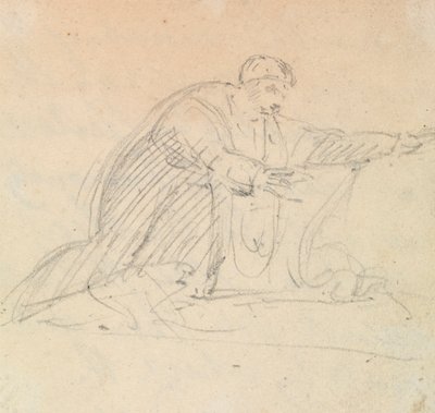 Estudio de un hombre de rodillas de Benjamin Robert Haydon