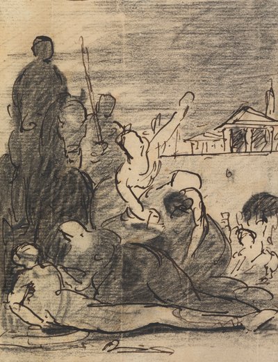 Estudio de una escena militar de Benjamin Robert Haydon