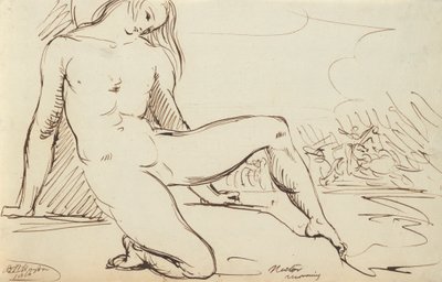 Estudio de una figura desnuda de Benjamin Robert Haydon