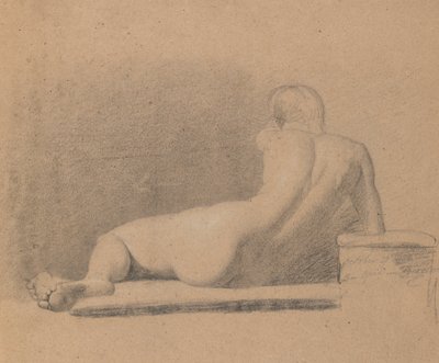 Estudio de una figura desnuda reclinada de Benjamin Robert Haydon