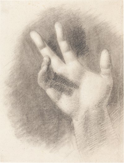 Estudio de una mano derecha de Benjamin Robert Haydon