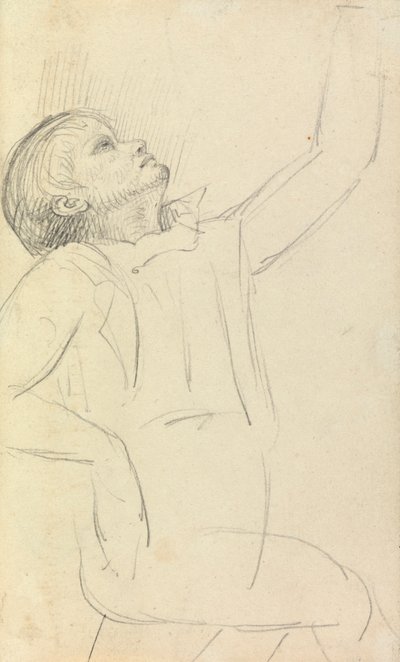 Estudio de un hombre sentado de Benjamin Robert Haydon