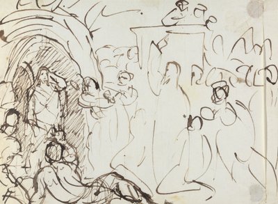 Estudio de la resurrección de Lázaro de Benjamin Robert Haydon