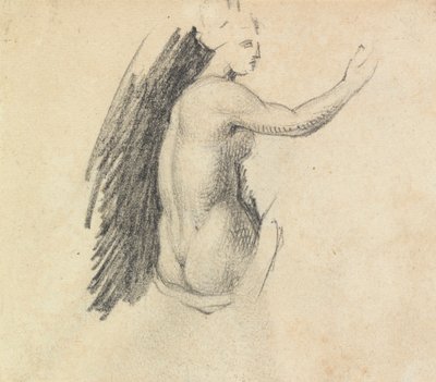 Estudio de la parte posterior de una figura desnuda de Benjamin Robert Haydon