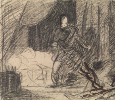 El asesinato de Duncan - Macbeth con el cadáver (y Lady Macbeth acercándose) de Benjamin Robert Haydon