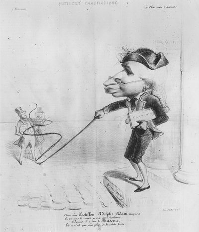 Caricatura de Adolphe Adam (1803-56), del Pantheon Charivarique de Benjamin Roubaud